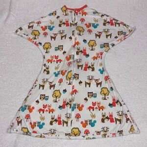 Sleeping baby zipadee zip stretch swaddle woodland animal print small 4m-8m